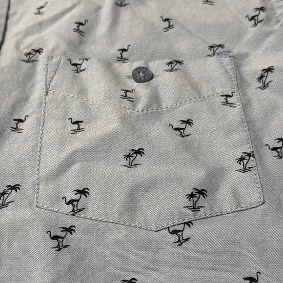 Free Planet Men's Blue Short Sleeve Shirt - Picture 5 of 5